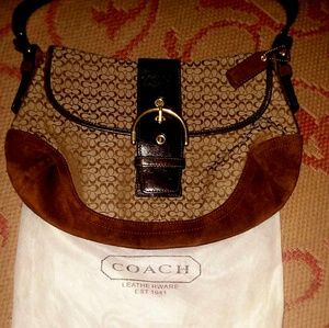 Coach suede purse